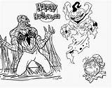 Coloring Scary Pages Halloween Printable Pumpkin Kids Evil Very Older Superhero Hand Drawing Spiderman Getcolorings Getdrawings Color Colorings sketch template