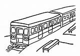 Trenulet Colorat Desene sketch template