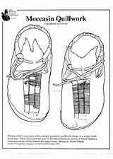 Mokassins Mocassin Coloriage Piel Colorare Disegno Moccasin Quillwork Moccasins Yellowimages Ausmalbilder sketch template
