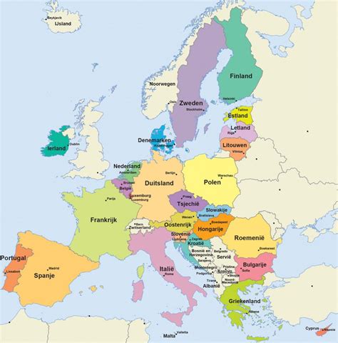 kaart van europa