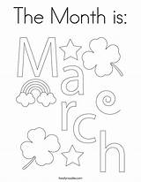 March Coloring Month Welcome Happy Print Built California Usa Twistynoodle Ll Noodle sketch template