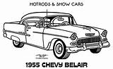 Chevy 1957 sketch template