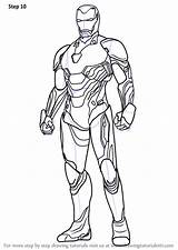 Iron Man Avengers Coloring Pages Infinity War Draw Drawing Suit Step Drawings Para Colorear Dibujo Spiderman Logo Ironman Dibujos Marvel sketch template