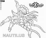 Nautilus Invizimals Shadow Zone sketch template