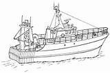 Trawler sketch template