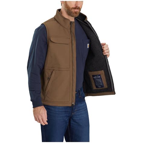 carhartt super dux sherpa lined mens outdoor vest