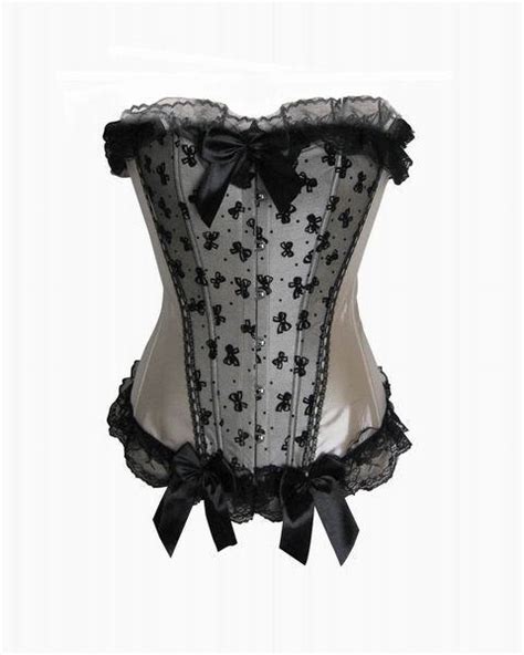 grey and black burlesque corset tight lacing overbust corsets in