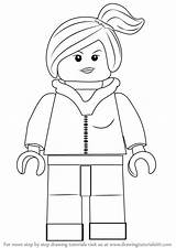Lego Draw Movie Wyldstyle Drawing Step Coloring Pages People Drawingtutorials101 Man Drawings Figure Printable Disney Tutorials Film Cartoon Movies Party sketch template