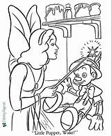 Pinocchio Fairy Puppet sketch template