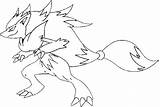 Zoroark Ausmalbilder Zeraora Colorare Coloriages Pokémon Lunala Malvorlagen Kyurem Ausmalen sketch template