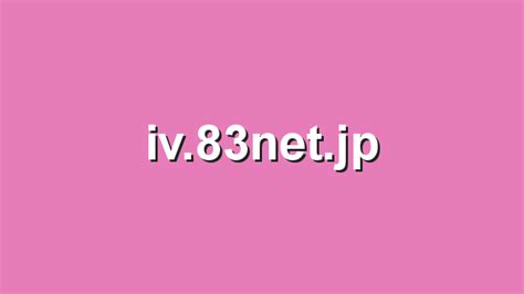 Iv 83net Jp Iv 83net
