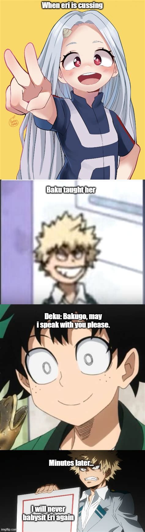 Image Tagged In Eri Edit Bakugo Sero Smile Triggered Deku