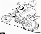 Bros Ausmalbilder Motorcycle Kart Malvorlagen Pintar Motorfiets Luigi Colorare Motocicletta Motocicleta Motocross sketch template
