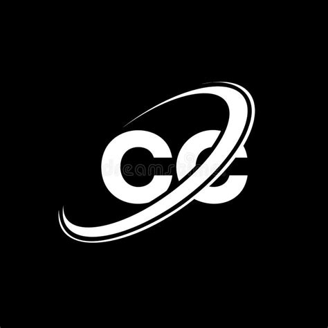 cc   letter logo design initial letter cc linked circle uppercase