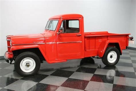 classic vintage chrome  wheel drive truck restored  sale willys pickup    sale