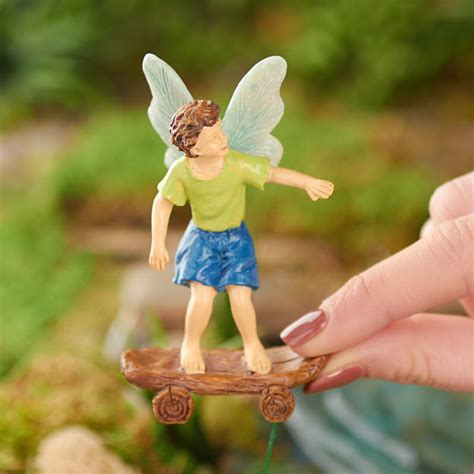 miniature ashton fairy skateboard boy fairy garden supplies dollhouse miniatures doll