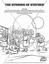 Stephen Coloring Acts Stoning Sunday School Pages Bible Search Find Use sketch template