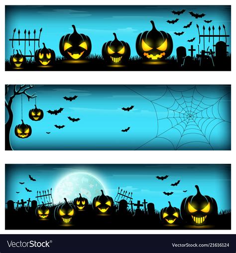 happy halloween banner royalty  vector image