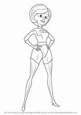 Incredibles Elastigirl sketch template