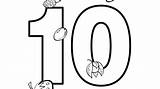 Number Ten Coloring Pages Template Colouring Sketch Clipartmag sketch template