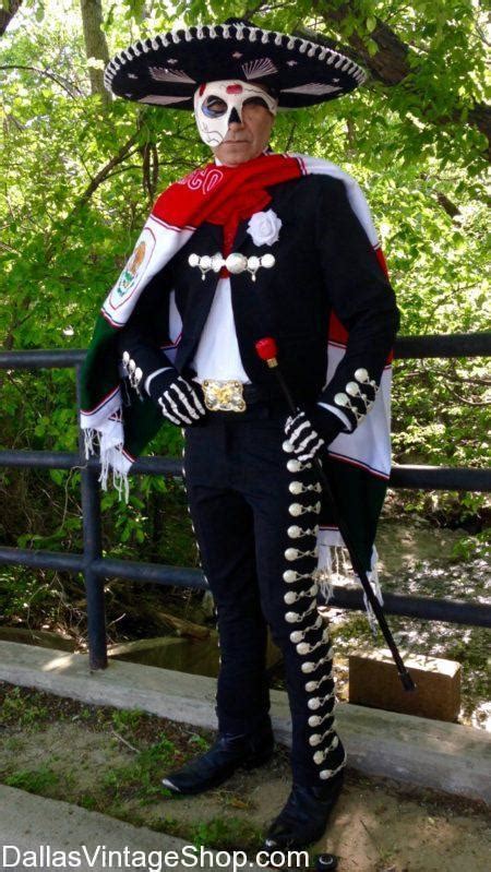 day   dead mariachi costume supreme quality  de los muertos