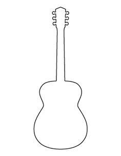 acoustic guitar pattern guitar patterns guitar crafts guitar outline