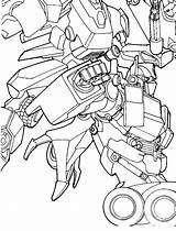 Transformers Coloring Robots Disguise Pages Template sketch template