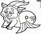 Capricorn Horoscope Sign Coloring Pages Zodiac Oncoloring sketch template