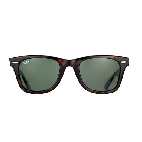 ray ban original wayfarer sunglasses tortoise green luxury eyewear touch  modern