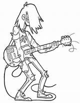 Rocker Punk Drawing Getdrawings sketch template