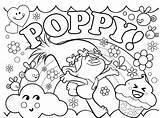 Poppy Trolls sketch template