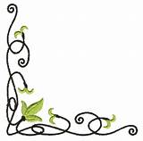 Clipart Corner Vines Scrollwork Embroidery Clip Cliparts Scroll Central Designs Work Library Gif sketch template