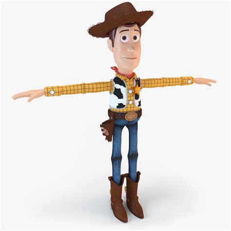 buckle sheriff woody  model  max fbx obj ds freed