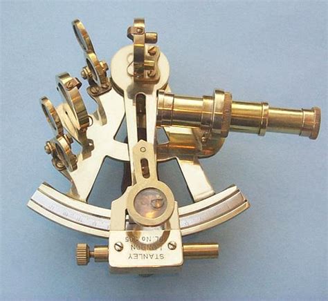 four inch serialized brass sextant from the antique sextant