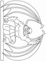 Coloring Pages Gargoyle Fantasy Monster Print Advertisement Book 17kb 960px sketch template