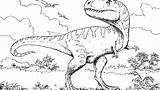 Giganotosaurus Coloring Pages Printable Color Getcolorings Getdrawings sketch template