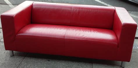 uhuru furniture collectibles sold ikea red leather sofa