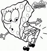 Spongebob Squarepants Coloringhome Colorear Colouring Esponja Gangsta sketch template