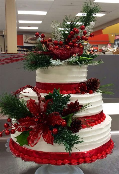 picture  adorable christmas wedding cakes