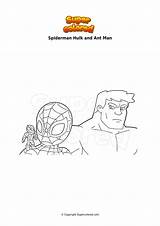 Hulk Ant Supercolored Venom sketch template