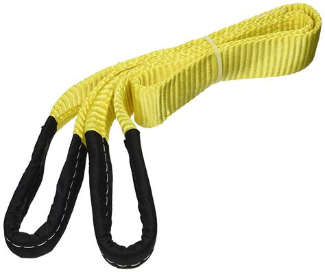 nylon webbing lifting sling yellow pk lbs vertical