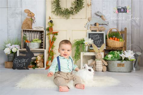 easter portraits  bunnies candace lang photography