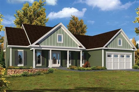 front elevation  country home theplancollection house plan   ranch style house