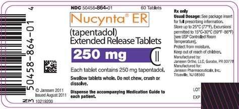 nucynta er fda prescribing information side effects