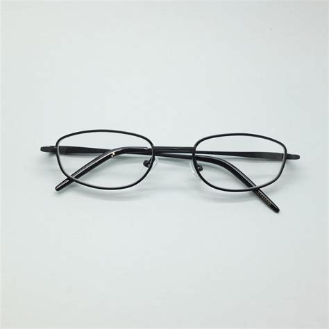 wire rim matte black frame reading glasses lightweight small lens 2 00