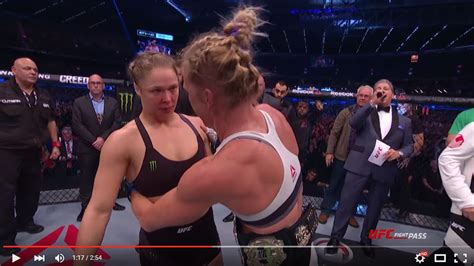 Here S What Holly Holm Told Ronda Rousey During Their Post
