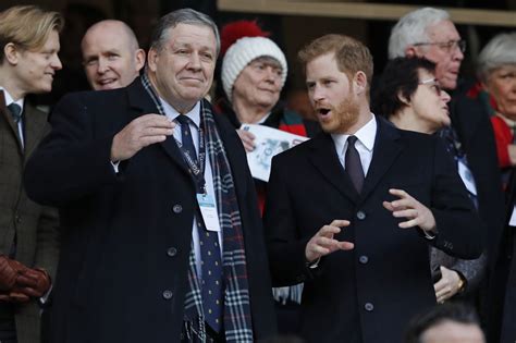 prince harry at six nations rugby match february 2019 popsugar celebrity australia