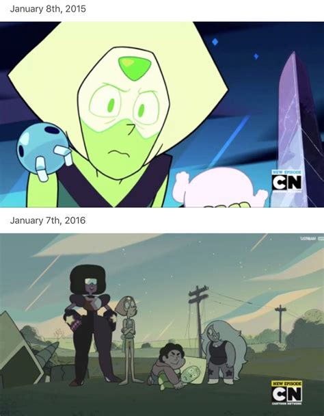 Peridot Then And Now Peridot Has Such Amazing Character