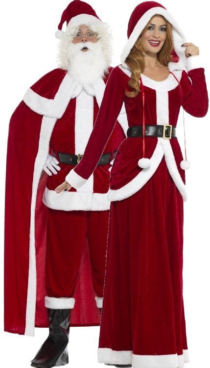 couples deluxe mr and mrs claus fancy dress costume couples fancy