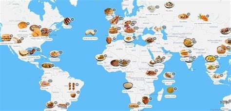 mapa interativo mostra o prato típico em cada região do mundo mapa interativo receitas